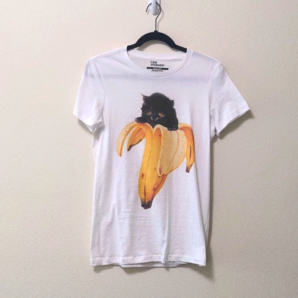 CSA Images Banana Kitty Graphic Tee